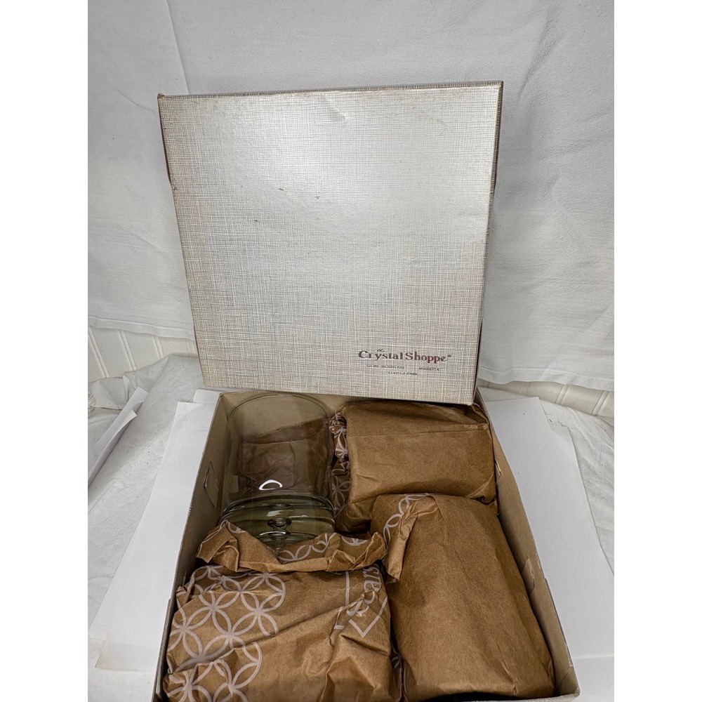 Crystal Shoppe Glassware Set Stone Mountain Marietta College Park Tumblers